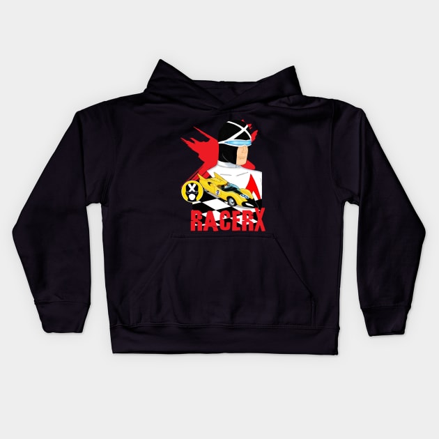 racer x speed racer retro Kids Hoodie by Claessens_art